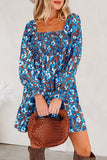Floral Smocked Casual Dress