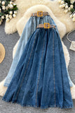 Stylish Belt Maxi Skirt