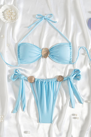 Chic Shell-Accented Bikini Set
