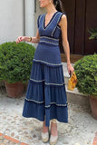 Sleeveless Tiered Casual Dress