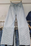 Embellished Wide Leg Jeans