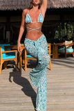 Floral Print Bikini Set with Cover-Up
