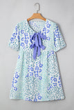 Puff Sleeve Floral Mini Dress