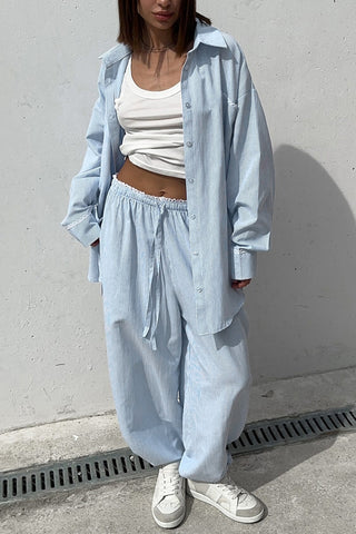 Casual Relaxed Pants Set