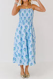Smocked Floral Maxi Dress