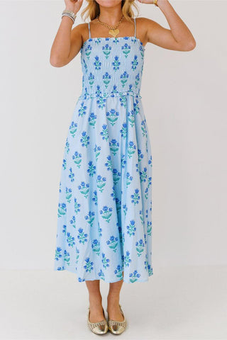Smocked Floral Maxi Dress