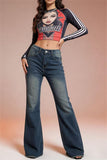 High-Waisted Flare Jeans
