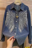 Embellished Button-Front Jacket