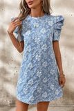 Floral Embroidered Casual Dress