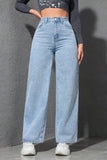 Classic High-Waist Straight Jeans
