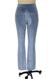 High-Waisted Flared-Leg Casual Pants