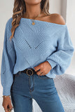 Off-Shoulder Knit Sweater