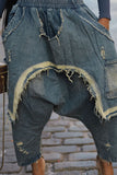 Distressed Harem Boyfriend Jeans