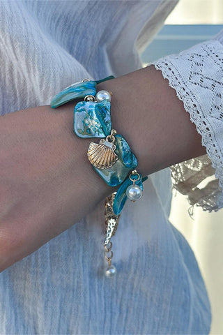 Starfish Pendant Shell Bracelet