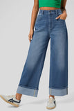 Wide-Leg High-Waist Jeans
