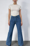 Classic Wide Leg Denim Pants