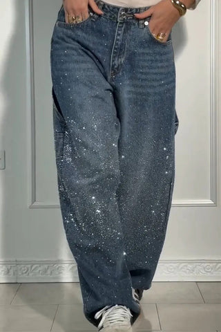 Splatter Wash Relaxed Jeans