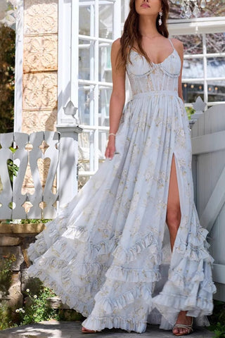 Maxi Sundress with Ruffle Details