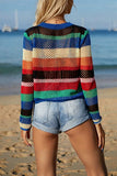Vibrant Striped Crochet Top