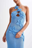 Floral Halter Crochet Sundress