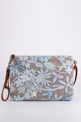 Floral Detail Clutch Bag