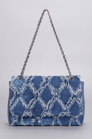 Heart Pattern Chain Shoulder Bag