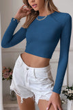Long Sleeve Cropped T-Shirt