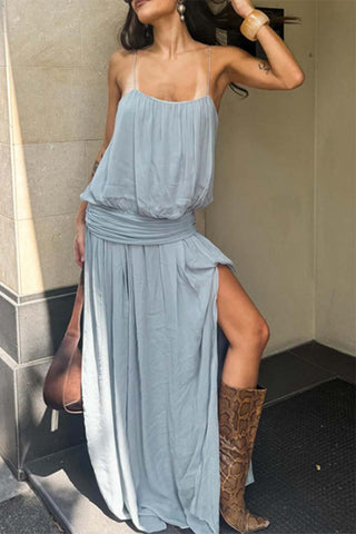 Spaghetti Strap Flowy Maxi Dress