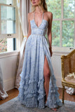 Floral Maxi Dress with Ruffle Details