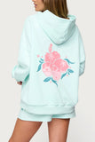 Graphic Print Oversized Hoodie