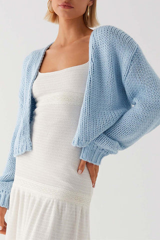 Cozy Open-Front Knit Cardigan