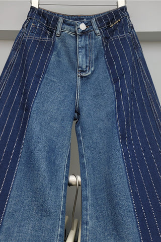 Stylish Wide-Leg Straight Jeans