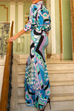 Geometric Pattern Skirt Set