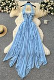 Elegant Halter Casual Dress