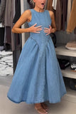 Sleeveless Denim Dress