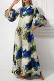 Statement Puff-Sleeve Maxi Dress