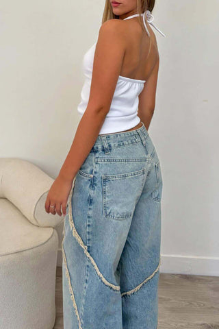 Stylish Wide-Leg Casual Pants
