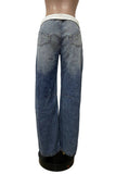 Relaxed Wide Leg Denim Jeans