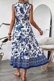 Floral V-Neck Casual Dress