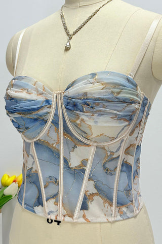 Floral Bustier Tank Top