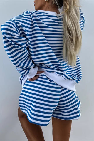 Striped Relaxed Short Set