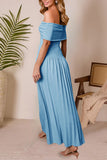 Elegant Off-Shoulder Maxi Dress
