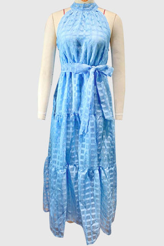 Halter Neck Casual Maxi Dress