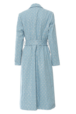 Double-Breasted Belted Trench Coat