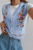 Floral Sweater Vest