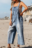 Distressed Overall Jumpsuit