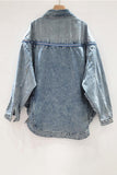 Button-Front Jacket with Side Zip Detail