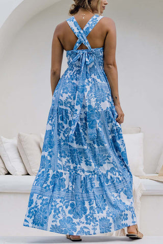 Sleeveless Floral Maxi Dress
