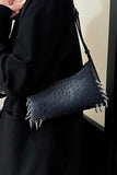 Sleek Eyelet Shoulder Bag
