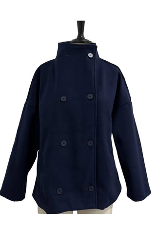 Chic Buttoned Double-Breasted Jacket